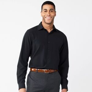 NWOT  Apt. 9 Men's Classic Black Dress Shirt